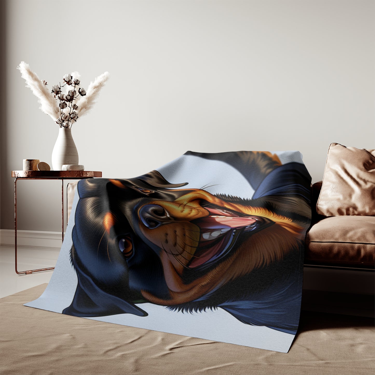 Rottweiler Sweatshirt Blanket