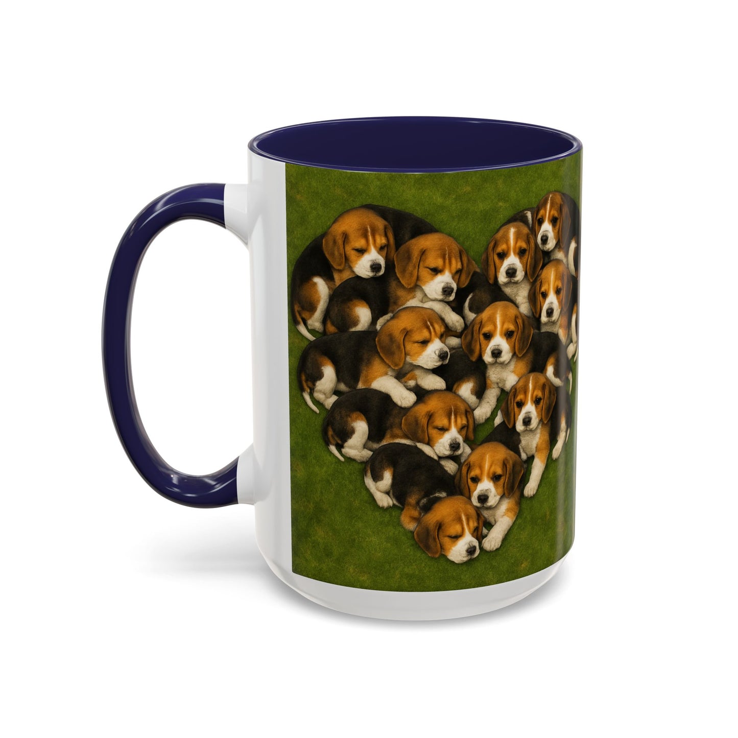 Beagle puppies Accent Coffee Mug - Perfect Gift for Dog Lovers