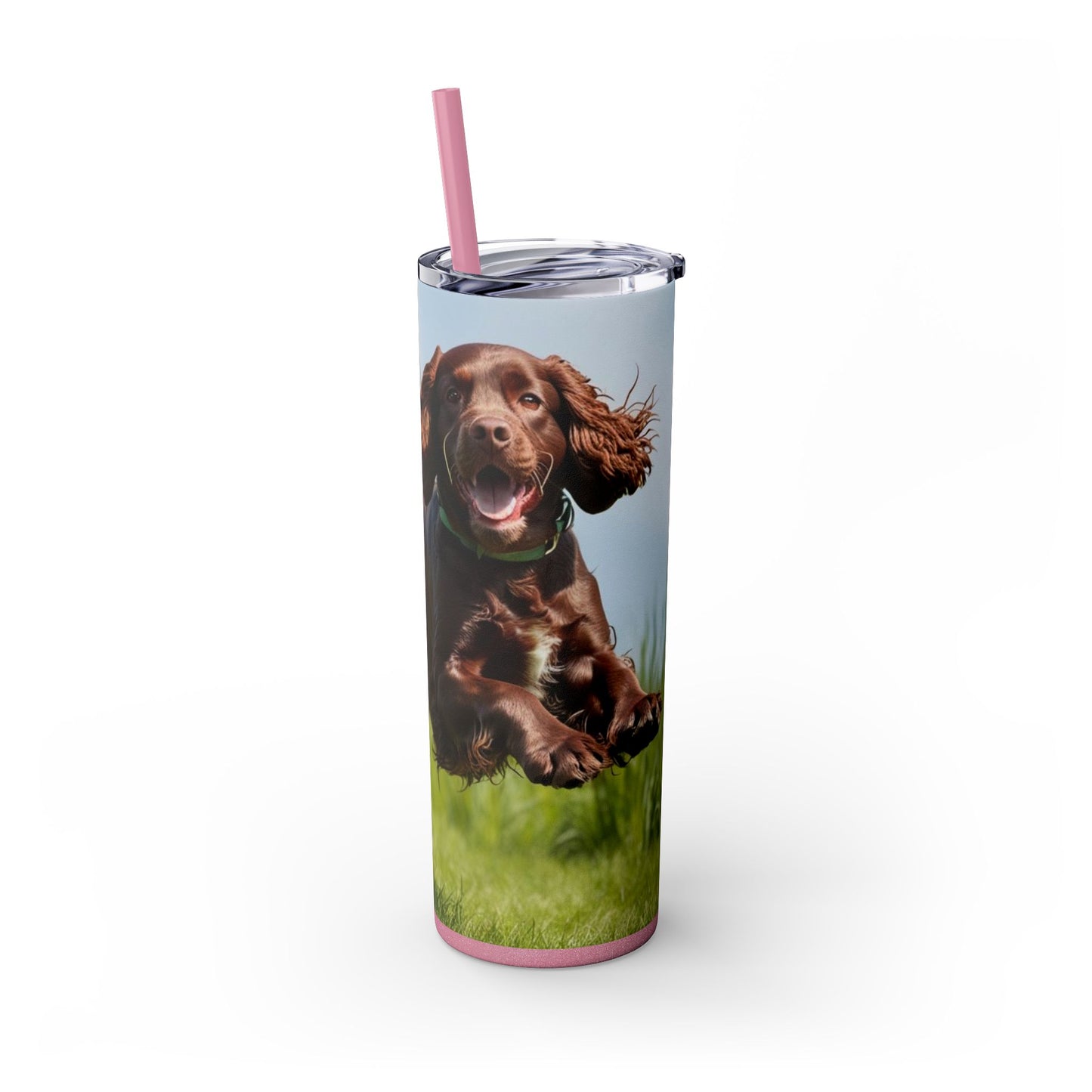 Irish Water Spaniel Tumbler with Straw, 20oz