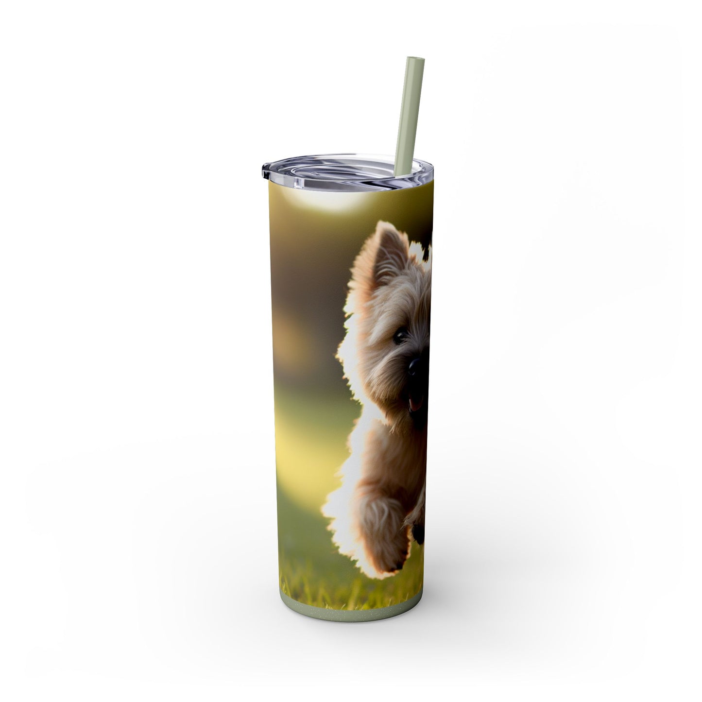Cairn Terrier Tumbler with Straw, 20oz