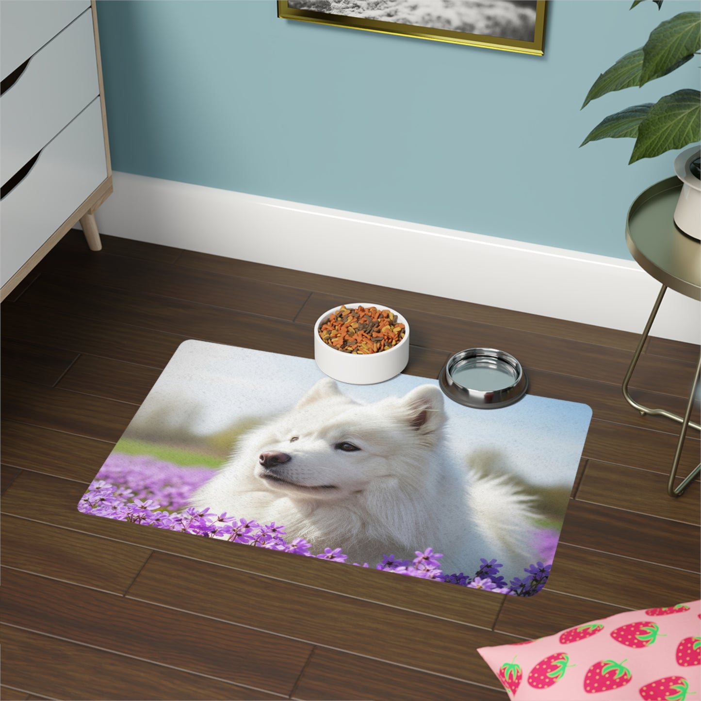 Pet Food Mat (12x18) - Samoyed