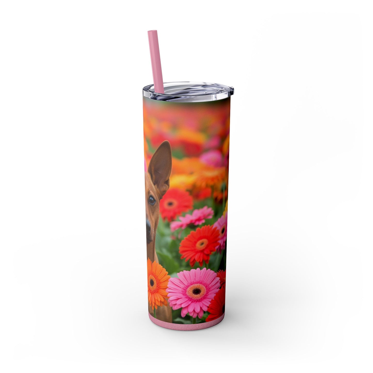 Brazilian Terrier Tumbler with Straw, 20oz