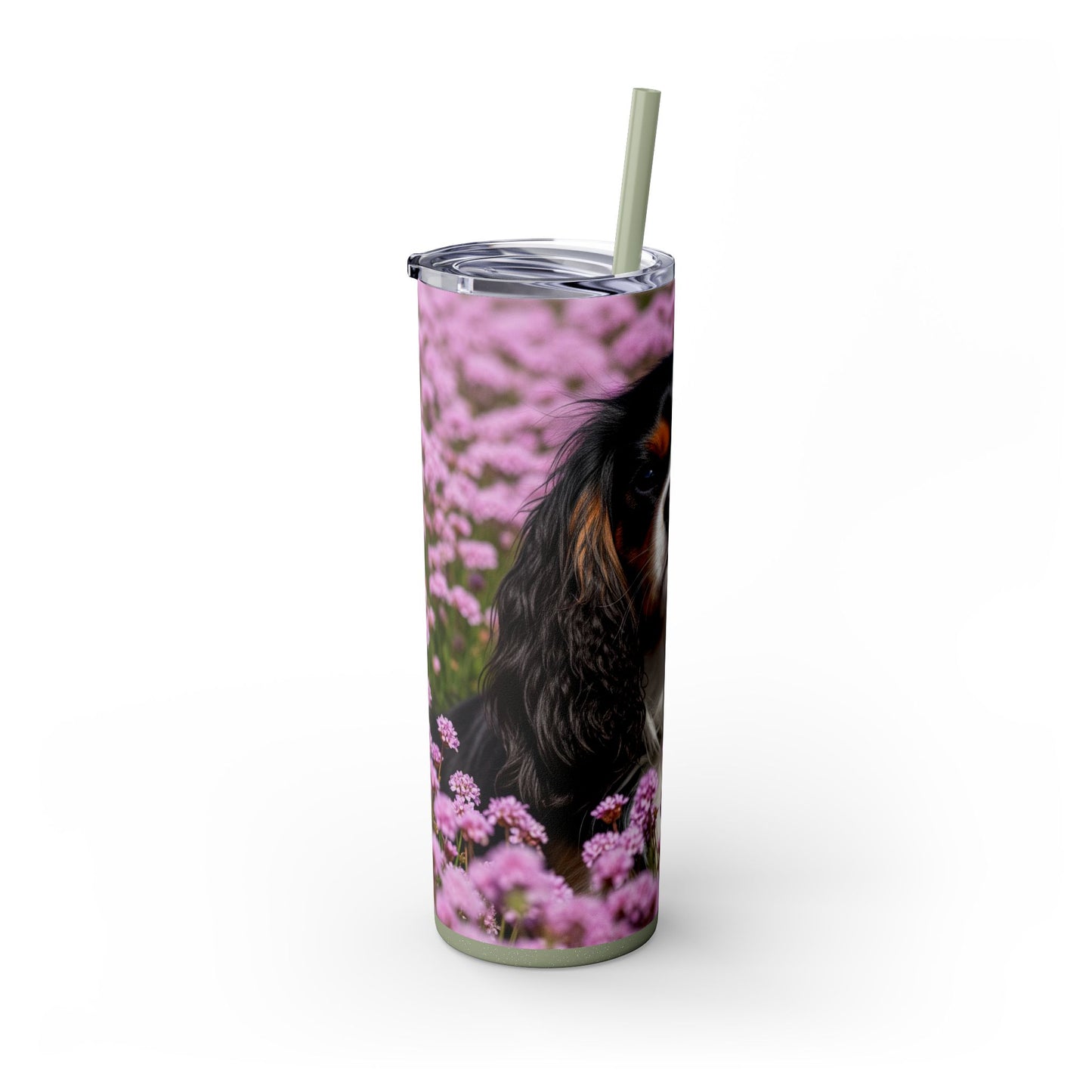 King Charles Spaniel Tumbler with Straw, 20oz