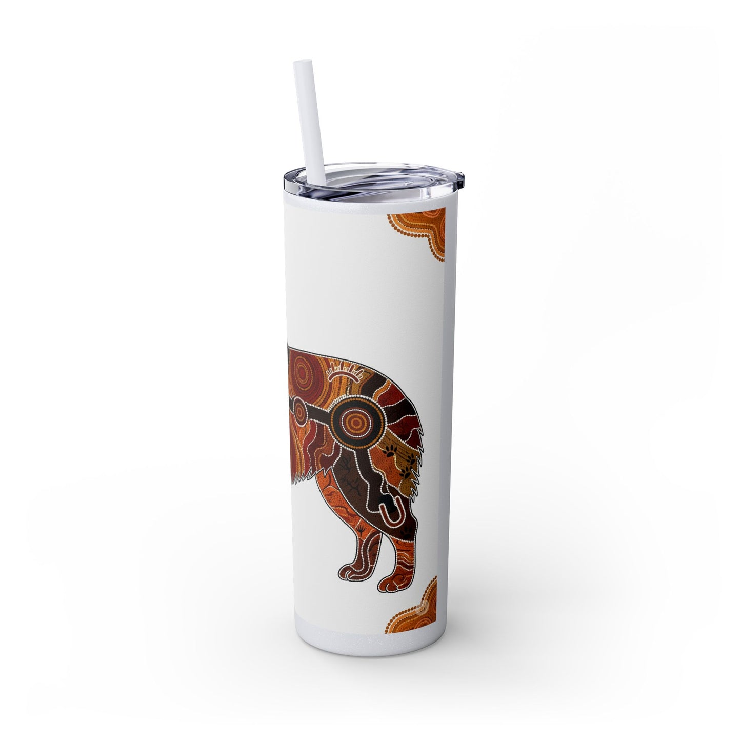 Australian Shepherd Skinny Tumbler with Straw, 20oz