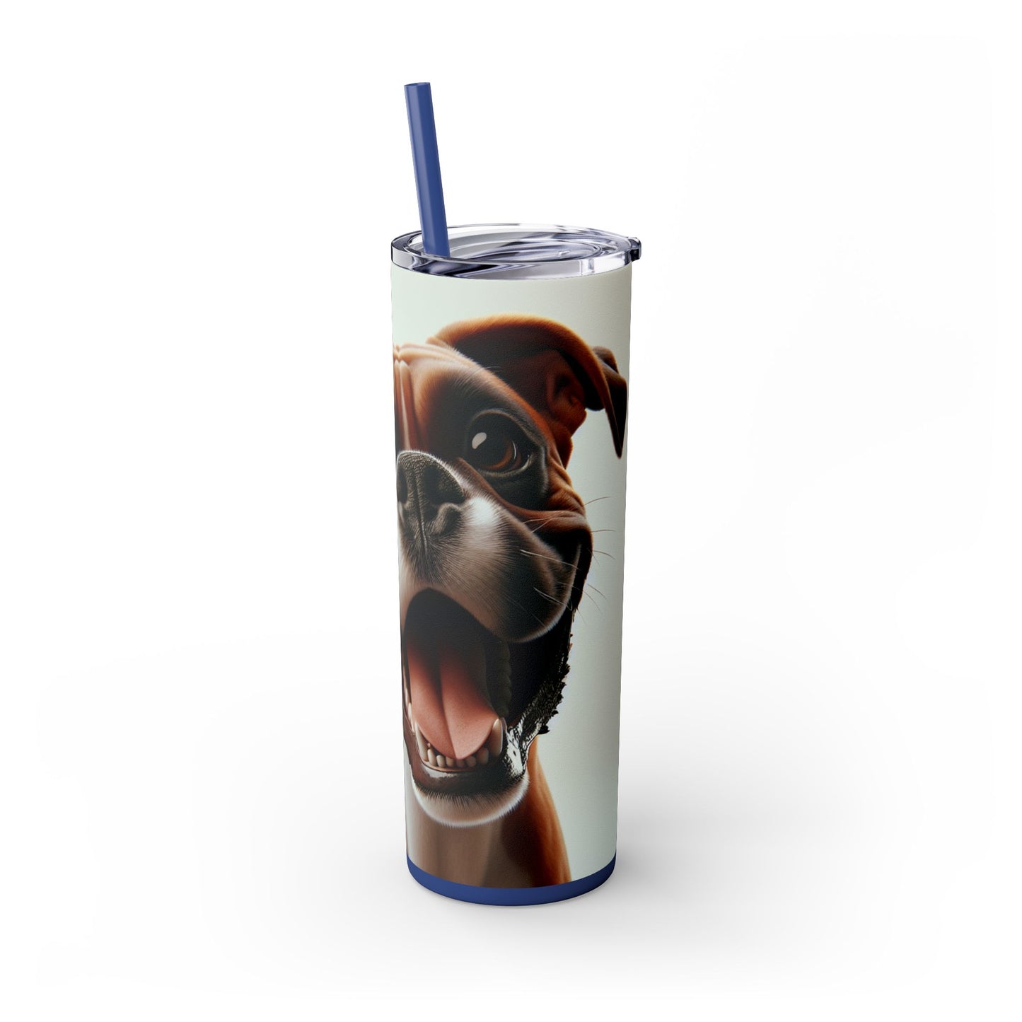 Boxer Skinny Tumbler with Straw, 20oz