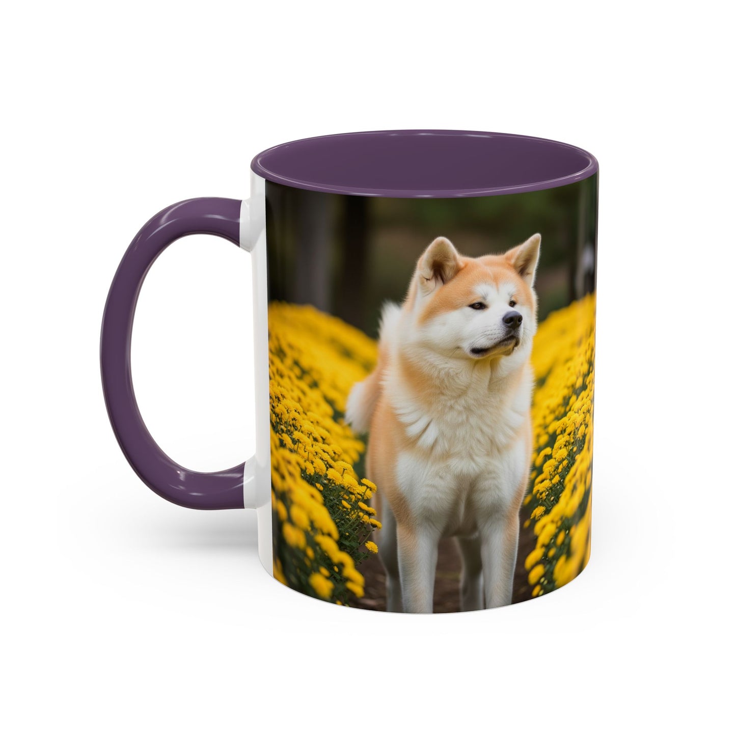 Japanese Akitainu Accent Coffee Mug - Perfect Gift for Dog Lovers