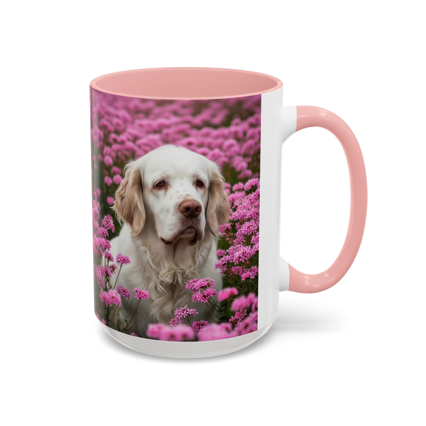 Clumber Spaniel Accent Coffee Mug - Perfect Gift for Dog Lovers