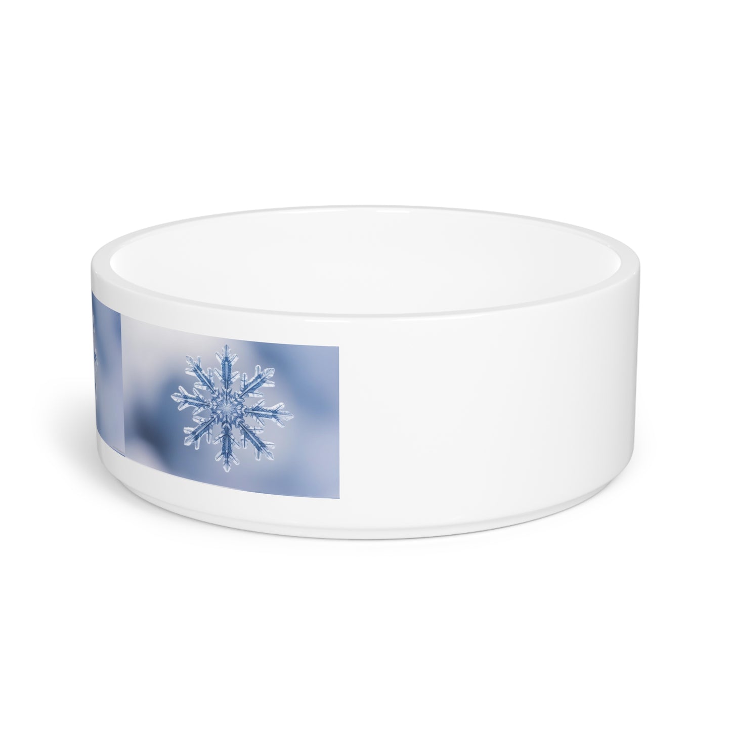 Snowflakes Pet Bowl