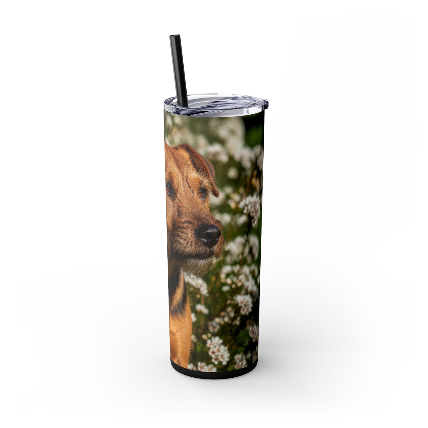 Tenterfield Terrier Skinny Tumbler with Straw, 20oz