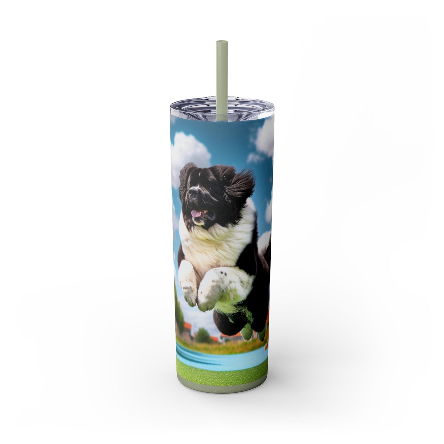 Landseer Tumbler with Straw, 20oz