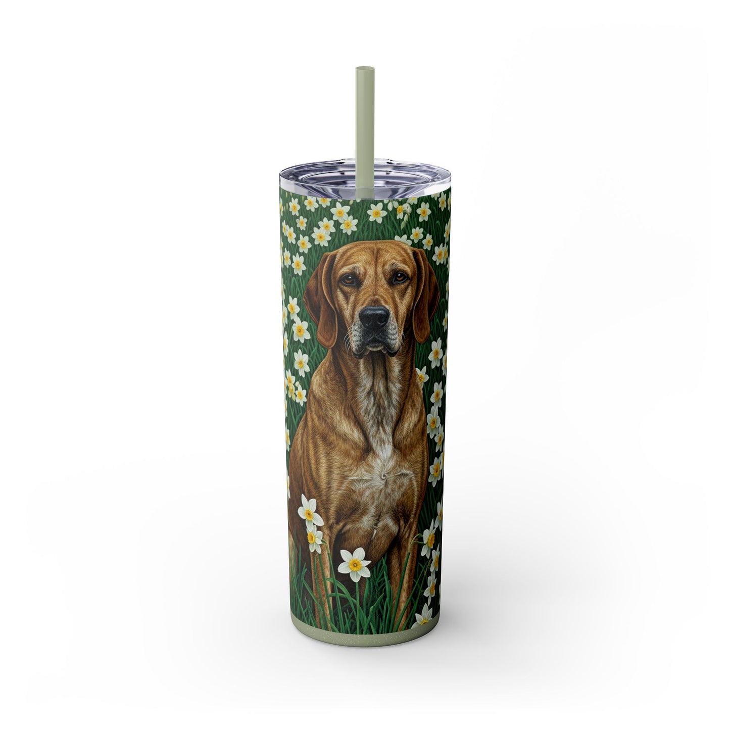 Porcelaine Tumbler with Straw, 20oz