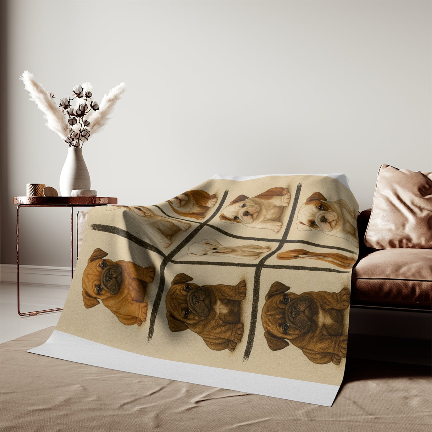 Bulldog puppies Sweatshirt Blanket