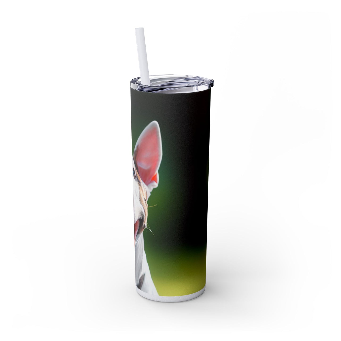 Bull Terrier Tumbler with Straw, 20oz