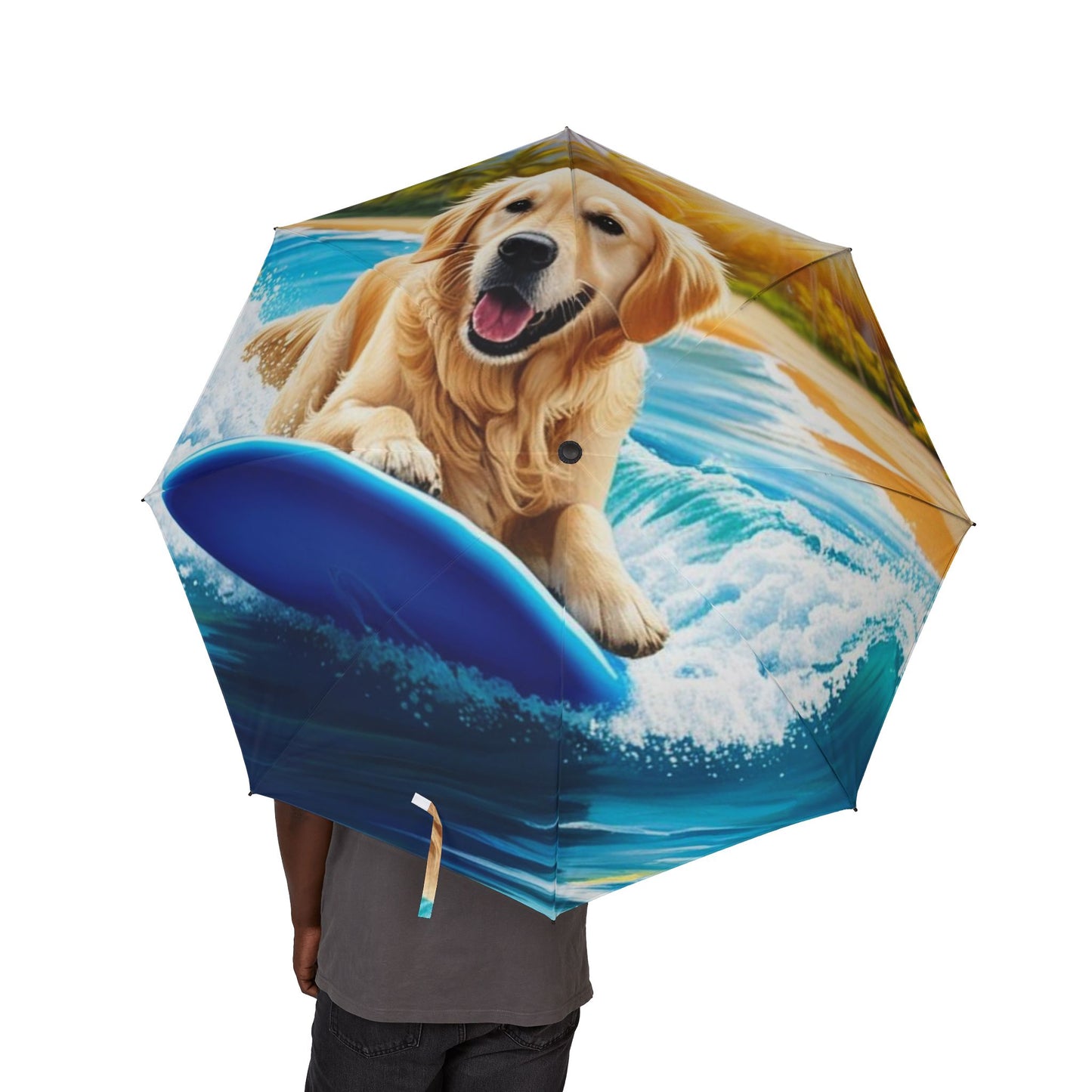 Surf Dogs Semi-Automatic Foldable Umbrella