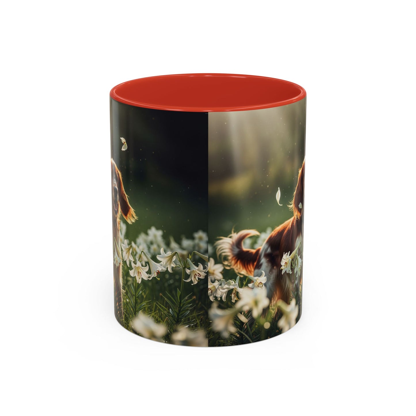 Irish Red and White Setter Accent Coffee Mug - Perfect Gift for Dog Lovers