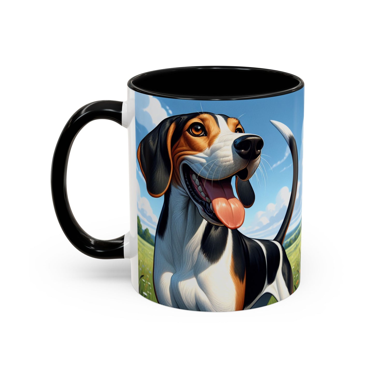 Treeing Walker Coonhound Accent Coffee Mug - Perfect Gift for Dog Lovers