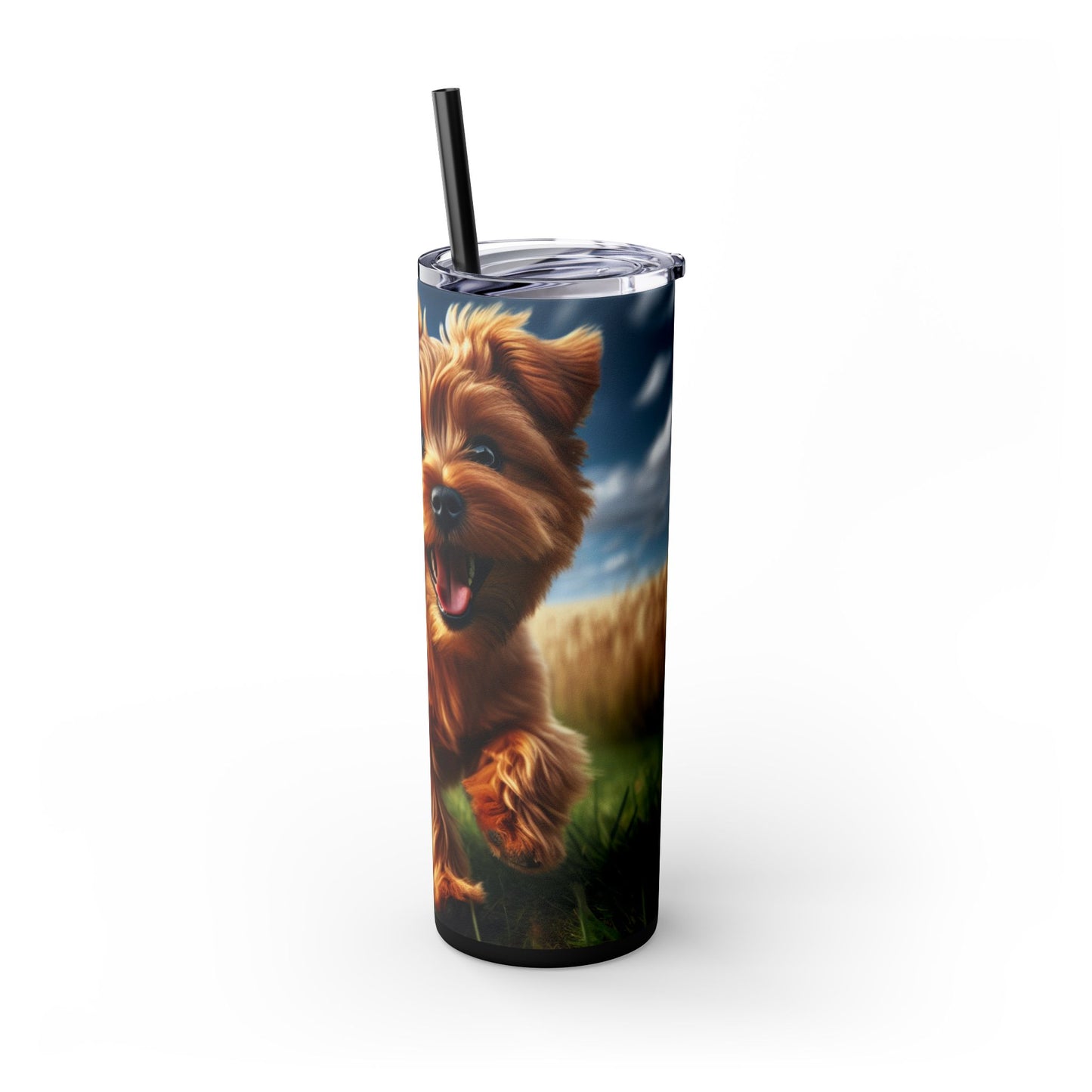 Norfolk Terrier Tumbler with Straw, 20oz