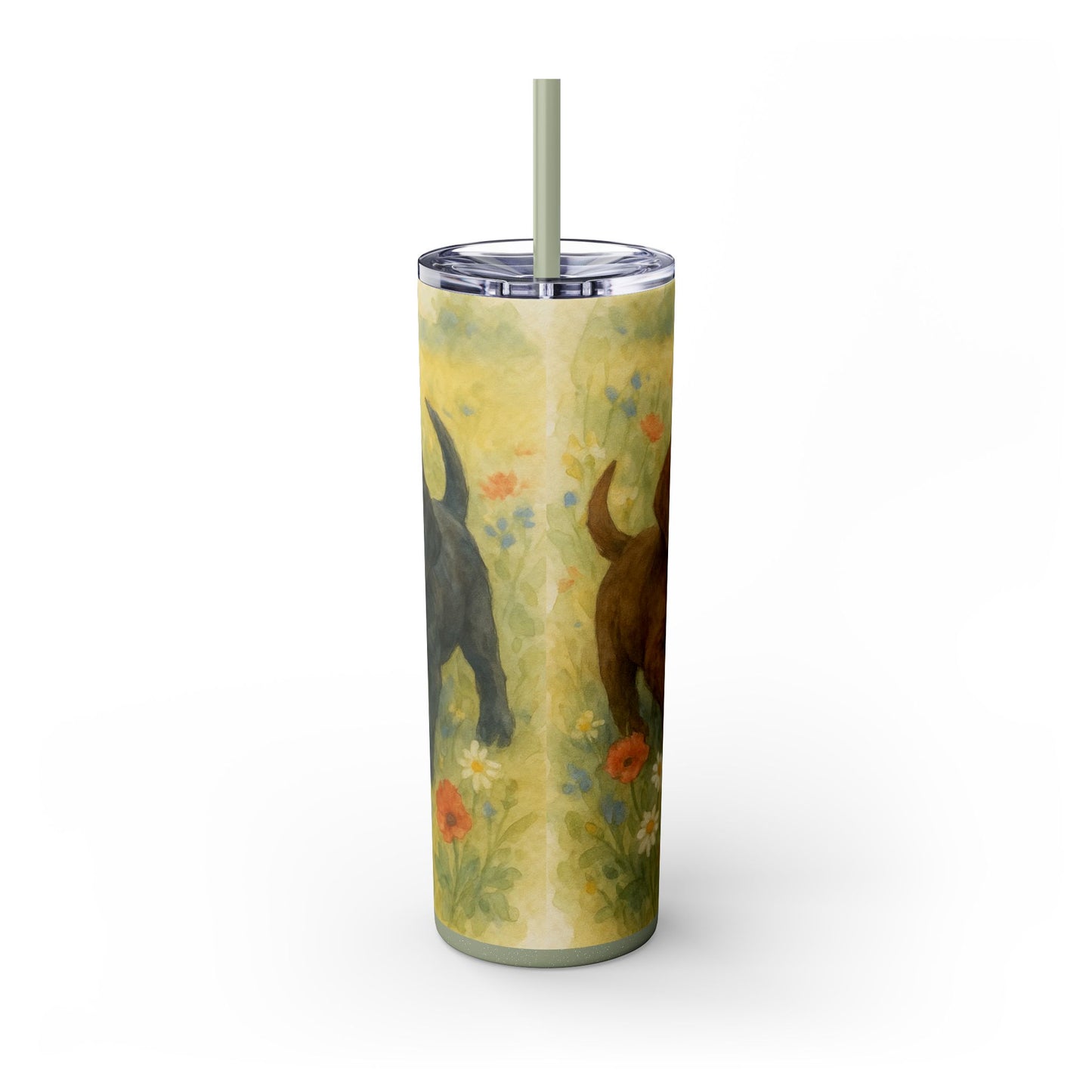 Labrador Retriever puppies Tumbler with Straw, 20oz