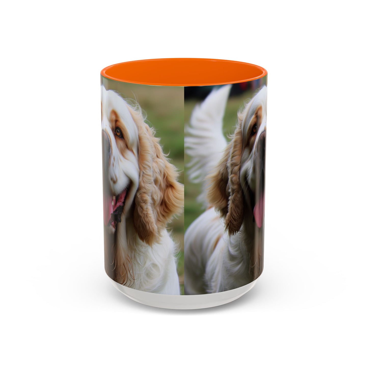 Clumber Spaniel Accent Coffee Mug - Perfect Gift for Dog Lovers