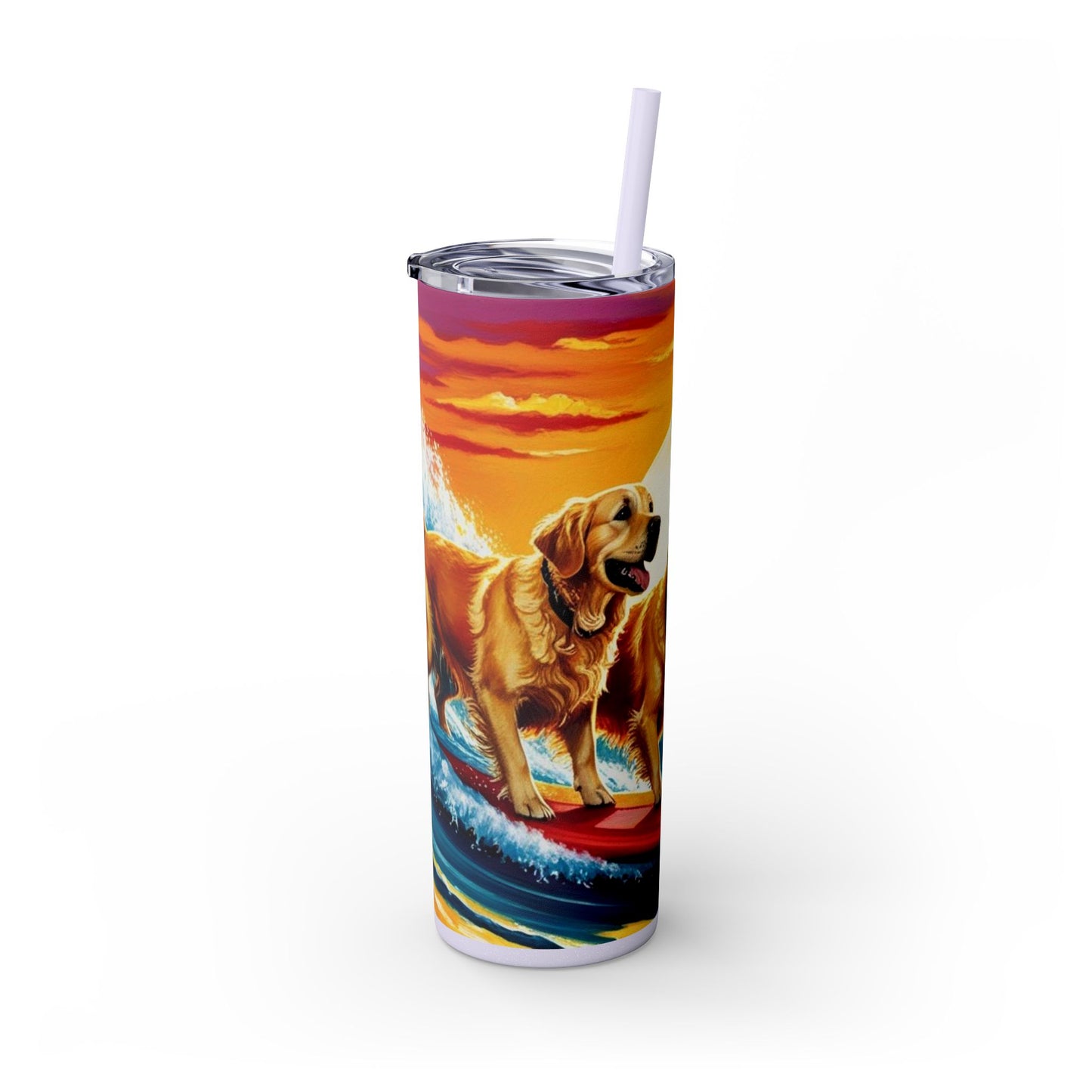 Surf Dogs Tumbler with Straw, 20oz