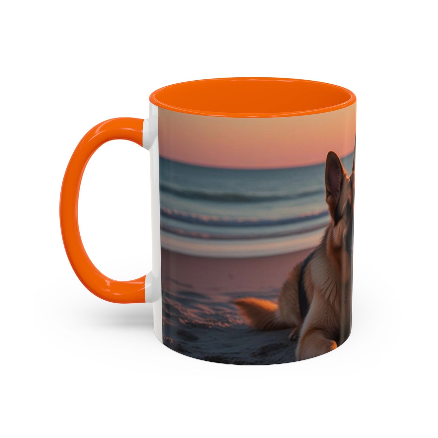 German Shepherd Love Accent Coffee Mug - Perfect Gift for Dog Lovers