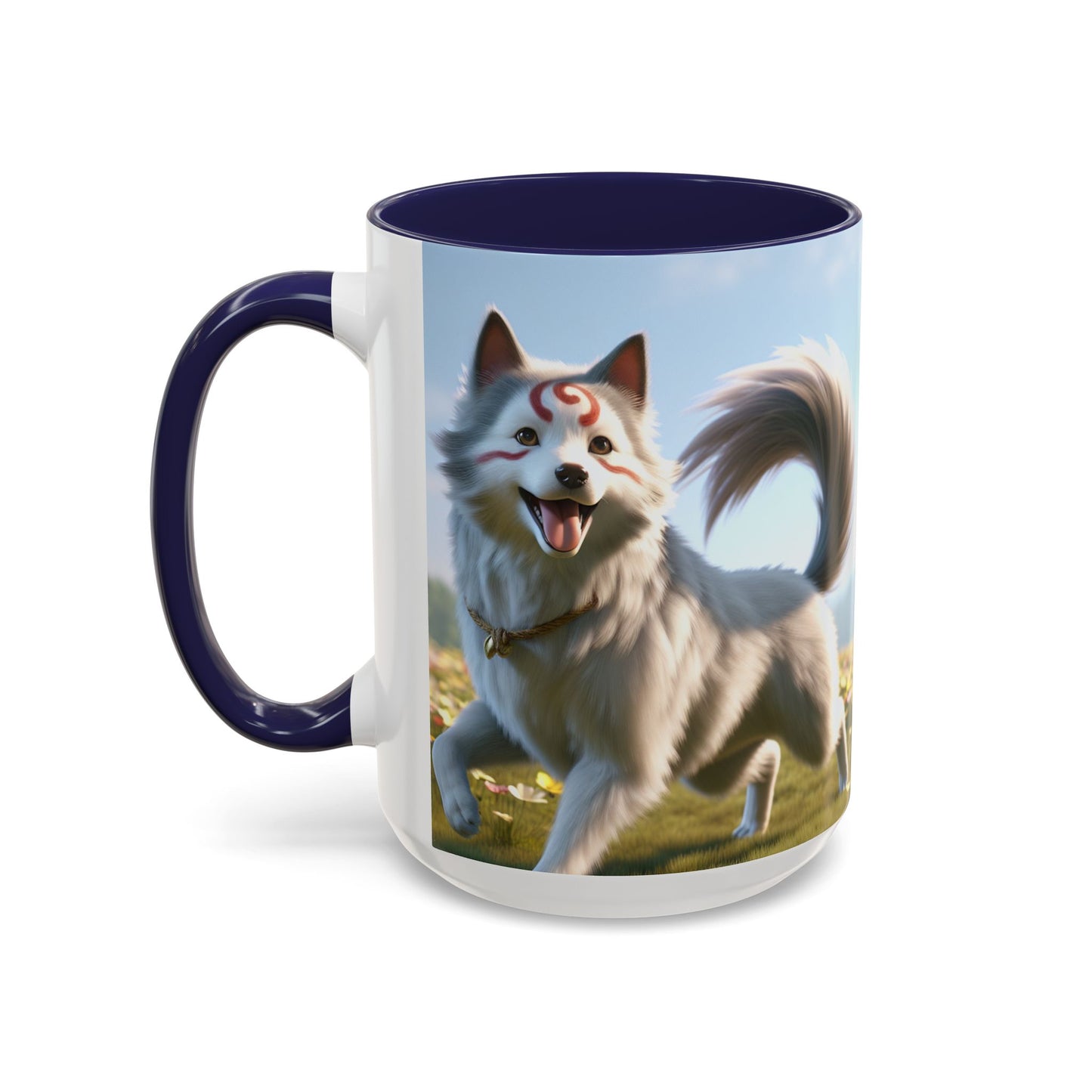 Cadabomb Okami Accent Coffee Mug - Perfect Gift for Dog Lovers