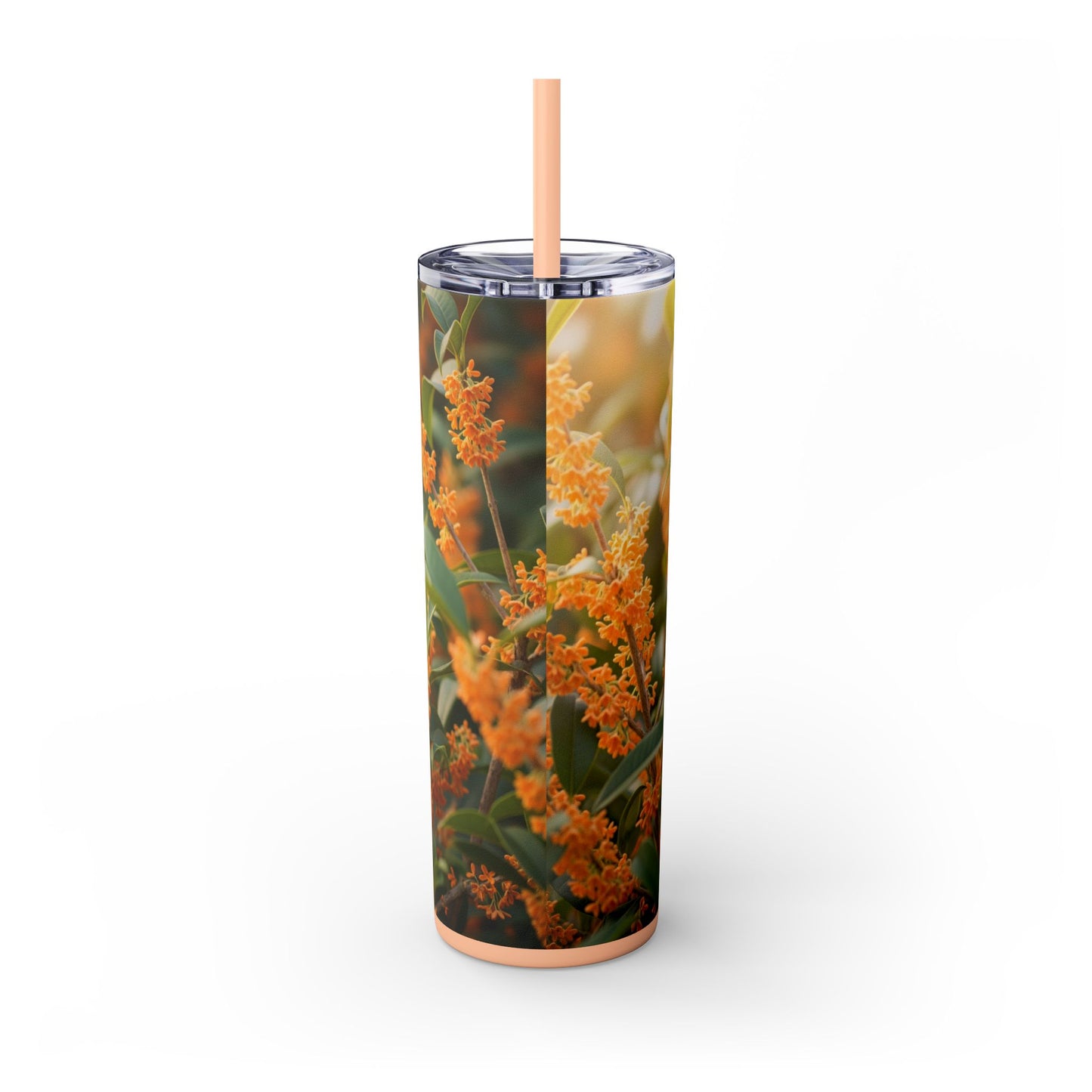 Pug Skinny Tumbler with Straw, 20oz