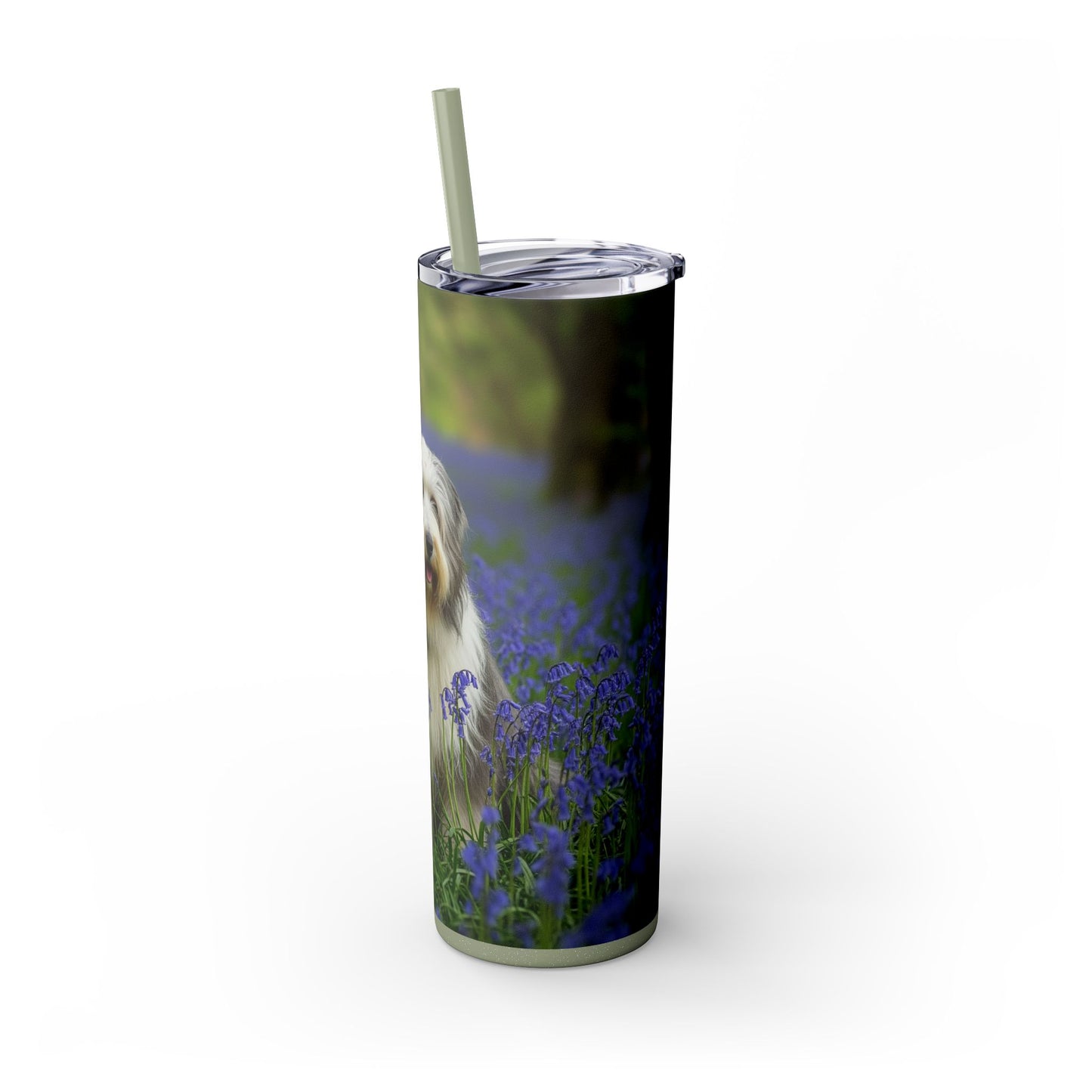 Bearded Collie Tumbler with Straw, 20oz