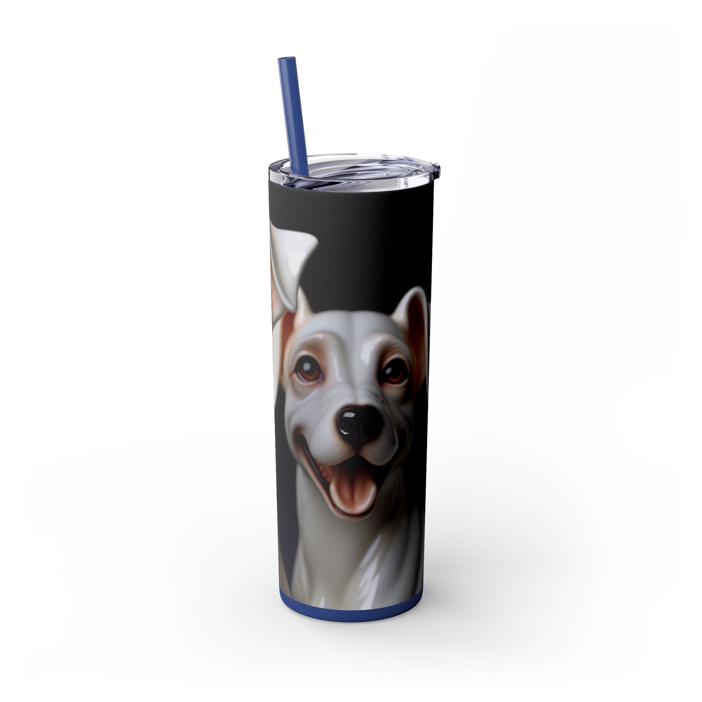 Porcelaine Tumbler with Straw, 20oz