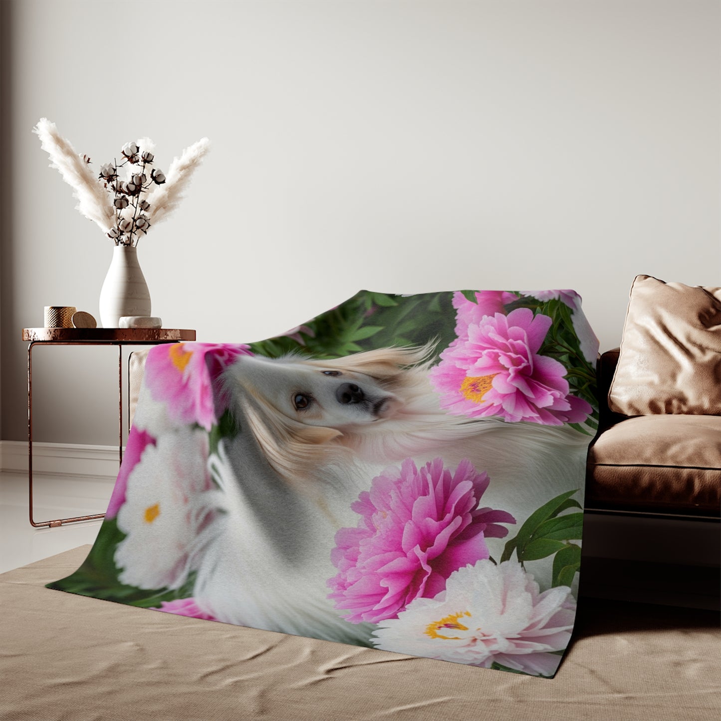 Tibetan Spaniel Sweatshirt Blanket