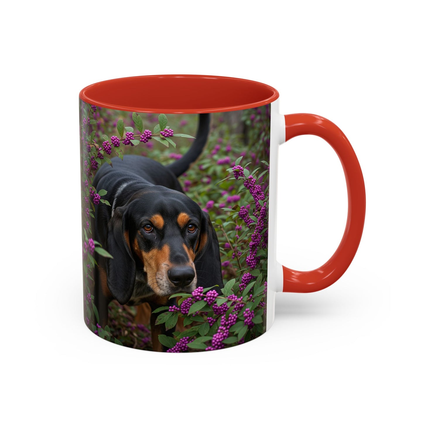 Black and Tan Coonhound Accent Coffee Mug - Perfect Gift for Dog Lovers