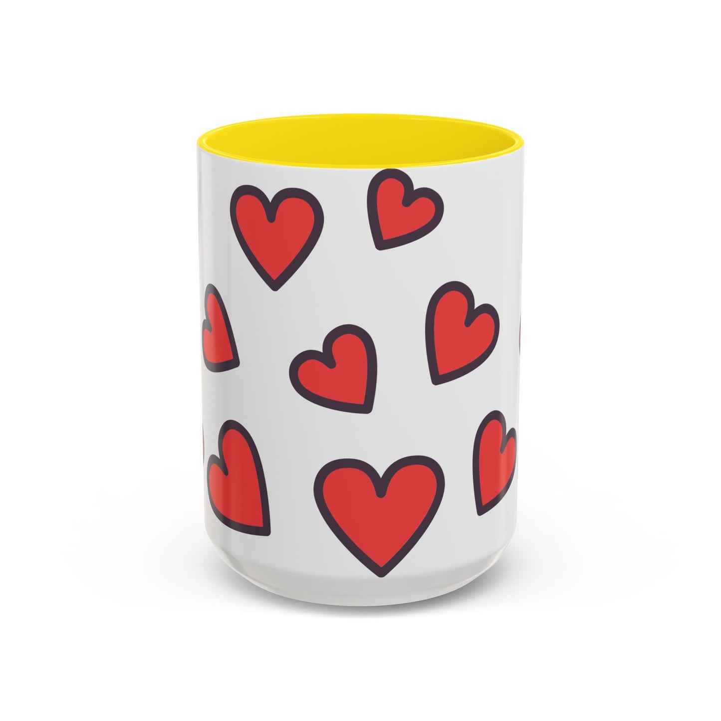 Hearts Accent Coffee Mug - Perfect Gift for Dog Lovers