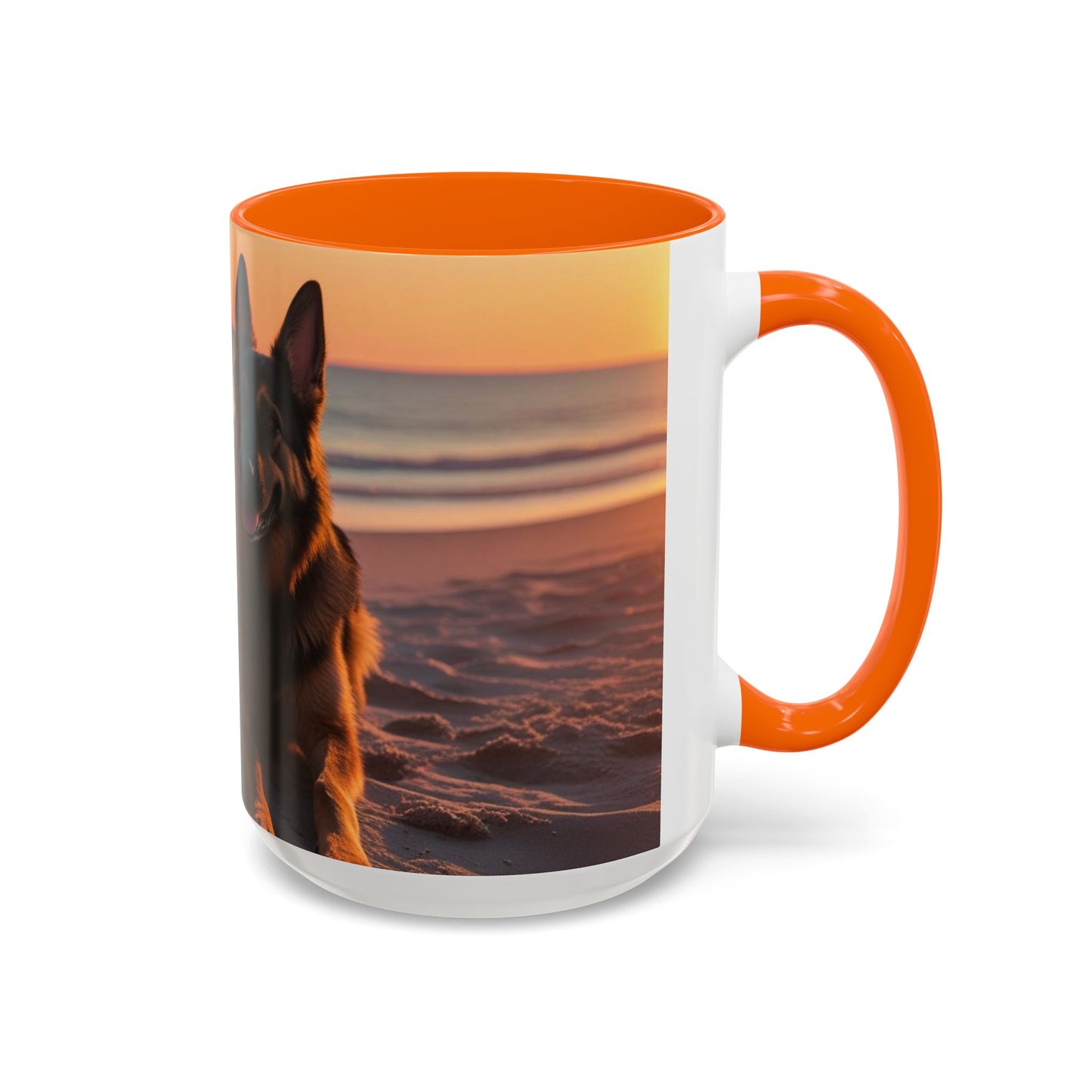 German Shepherd Love Accent Coffee Mug - Perfect Gift for Dog Lovers