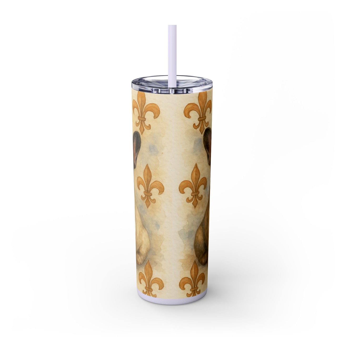 French Bulldog puppies Tumbler with Straw, 20oz
