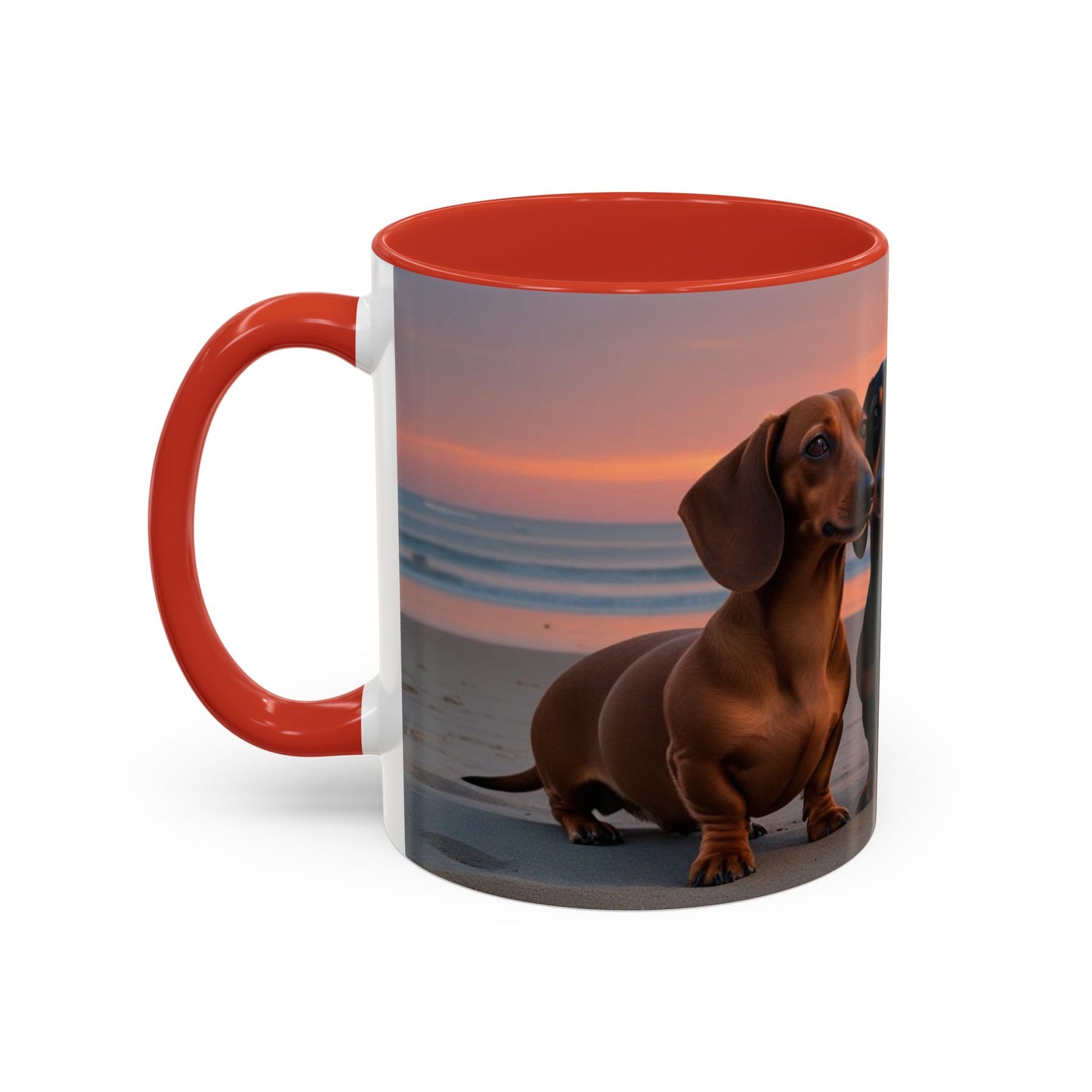 Dachshund Love Accent Coffee Mug - Perfect Gift for Dog Lovers