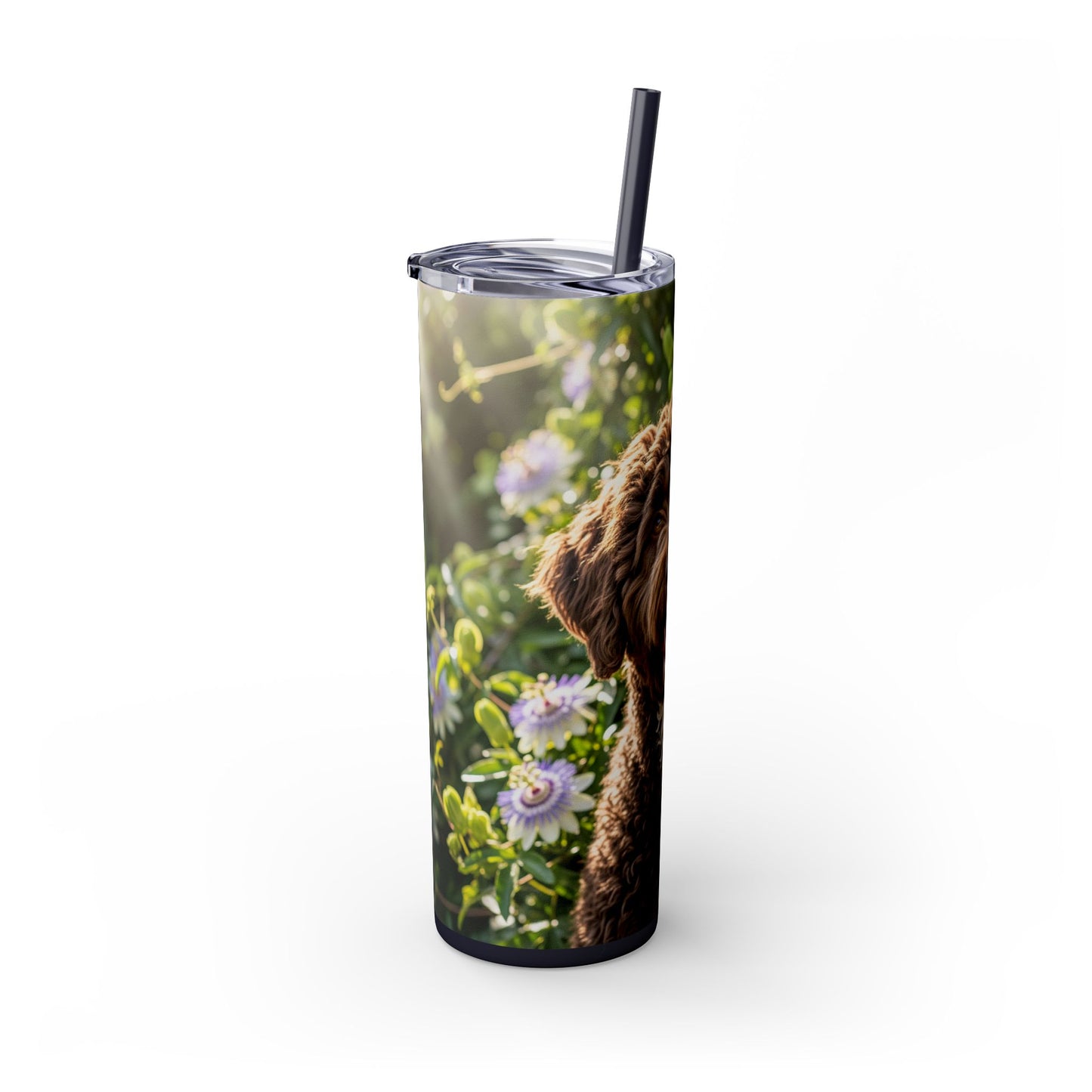 Spanish Water Dog Tumbler with Straw, 20oz