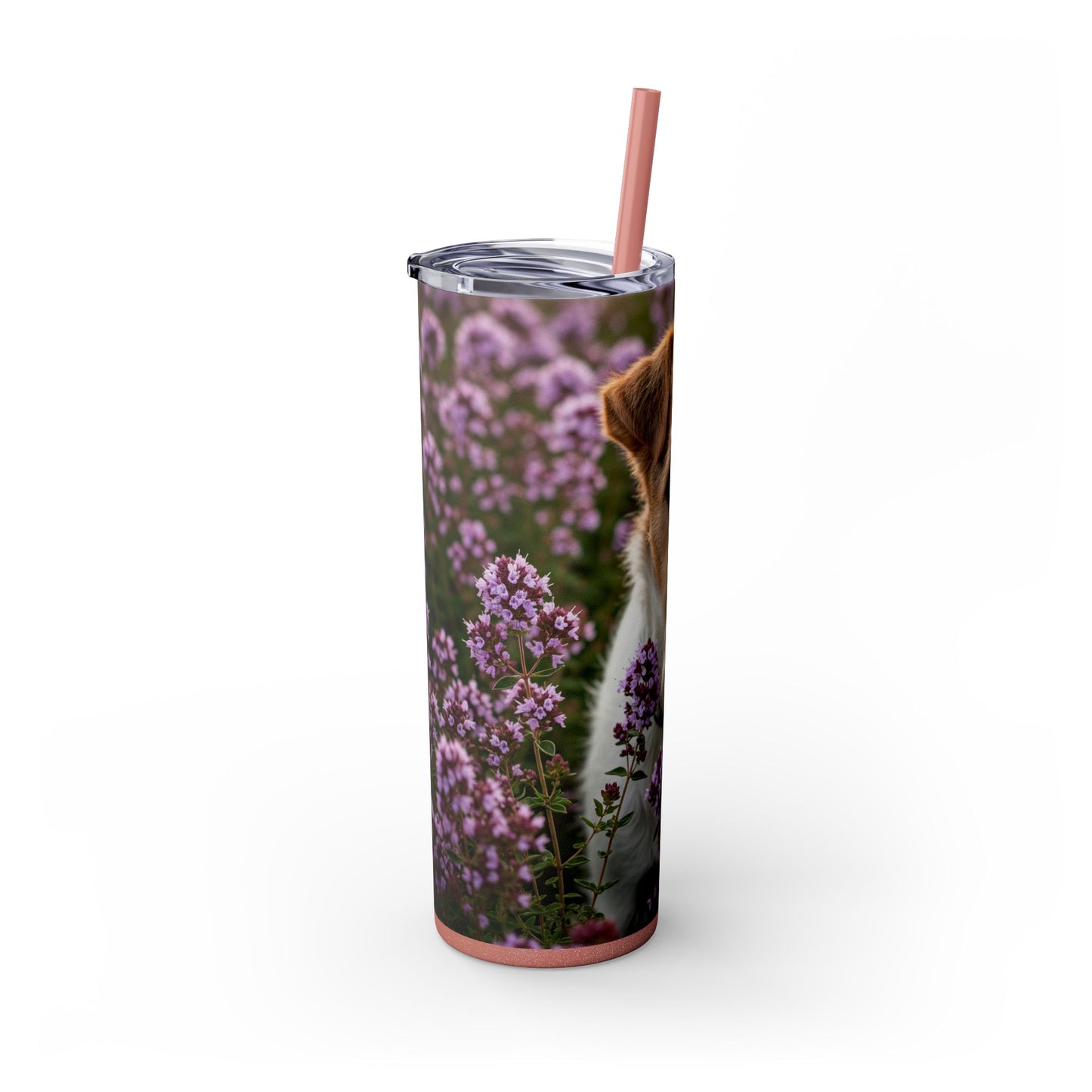 Fox Terrier Tumbler with Straw, 20oz