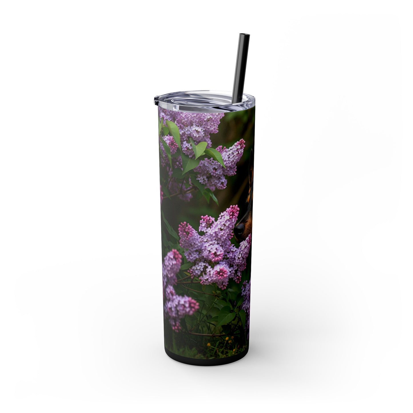 Mudi Skinny Tumbler with Straw, 20oz