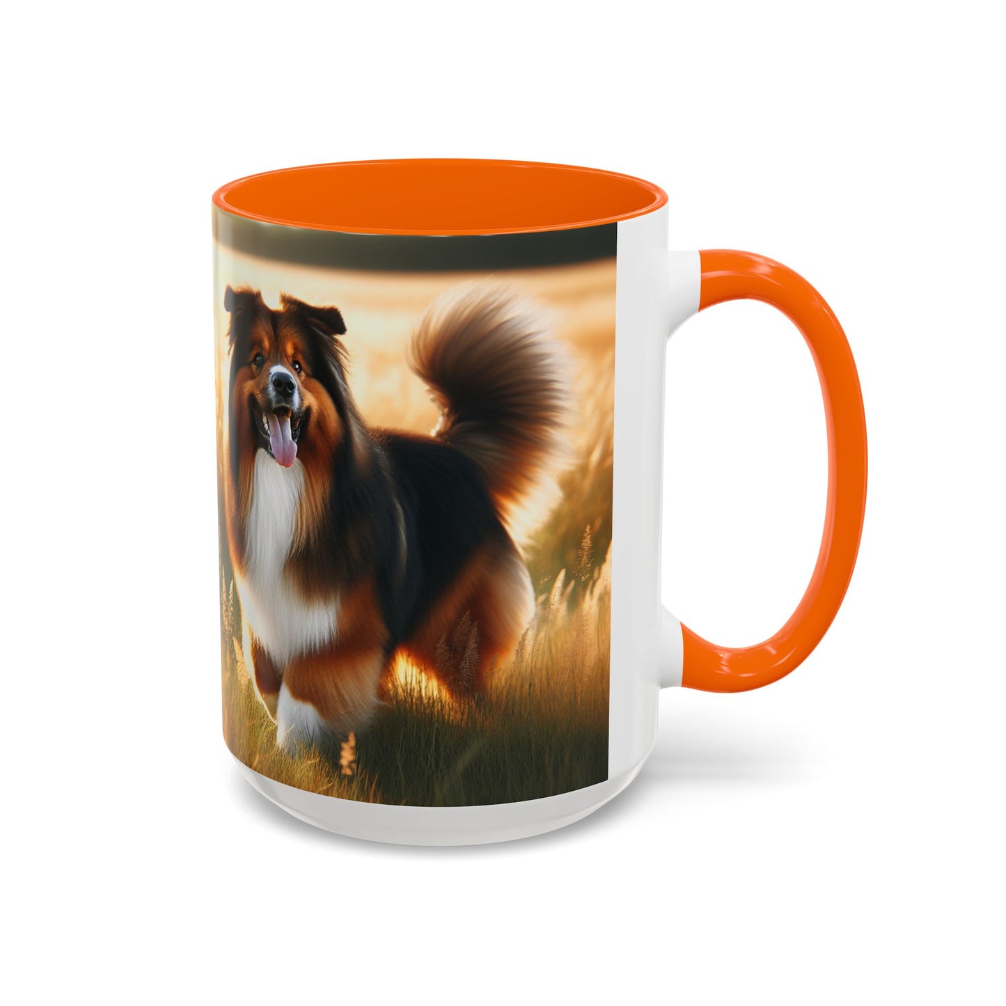 Bohemian Shepherd Accent Coffee Mug - Perfect Gift for Dog Lovers