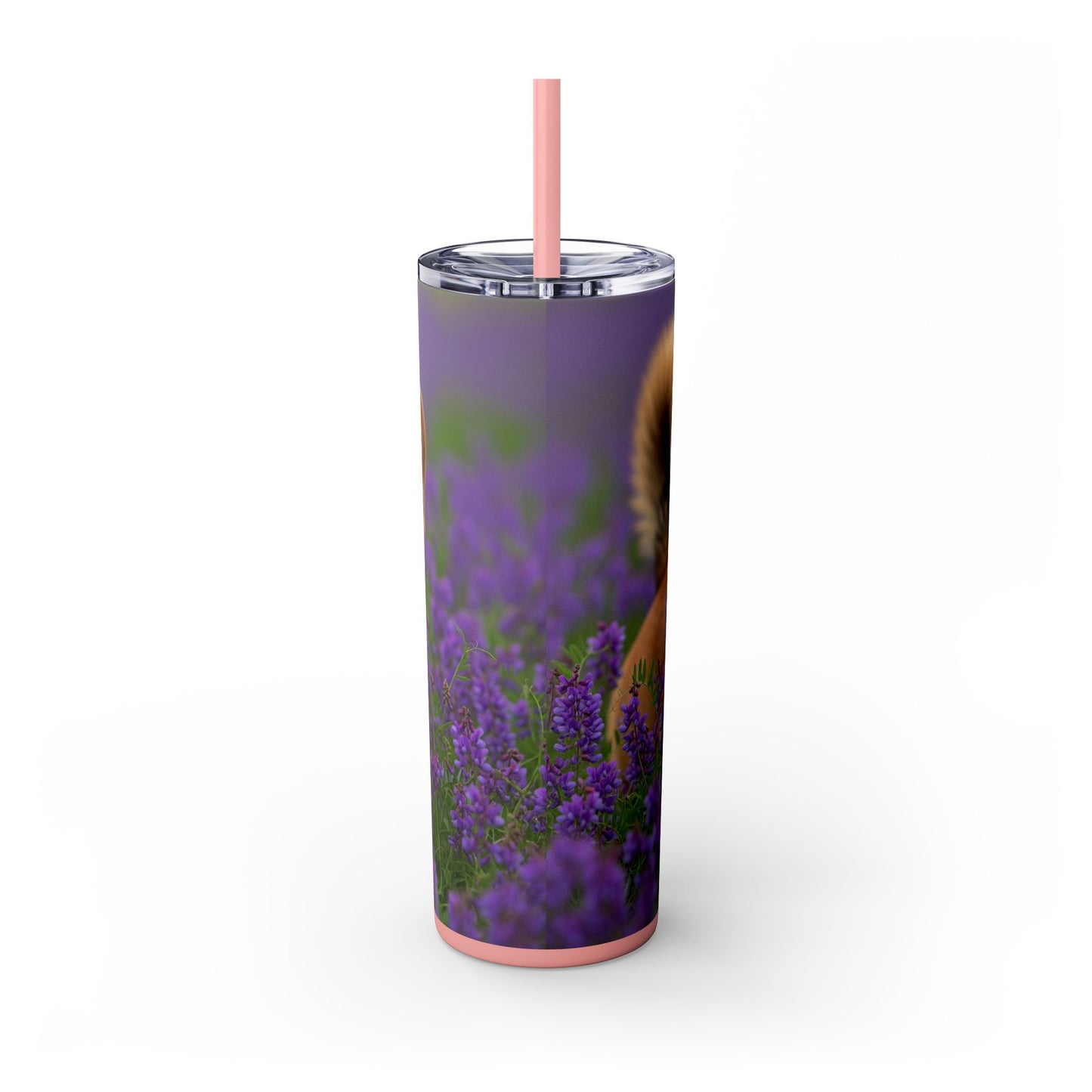 Cardigan Welsh Corgi Skinny Tumbler with Straw, 20oz