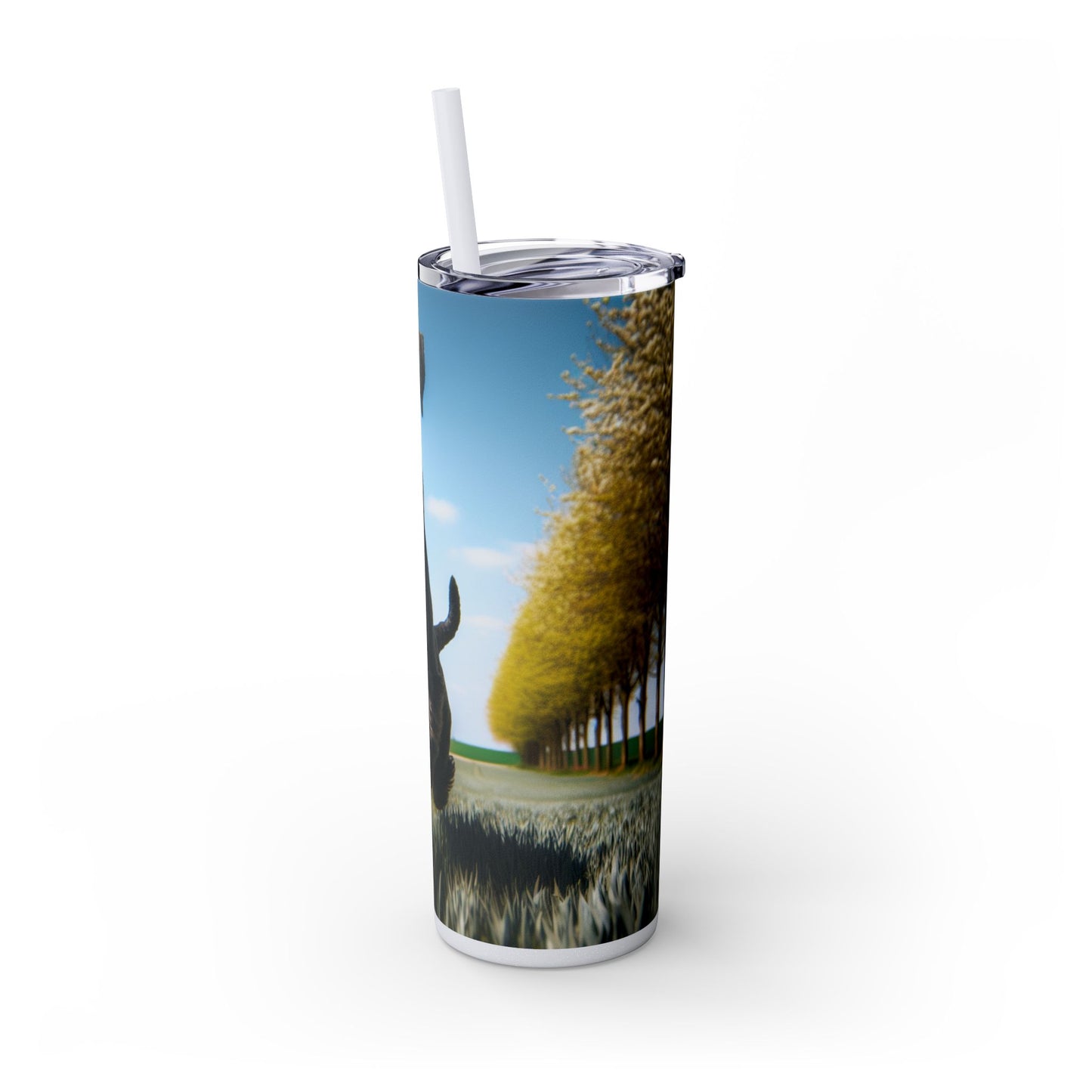 Giant Schnauzer Tumbler with Straw, 20oz