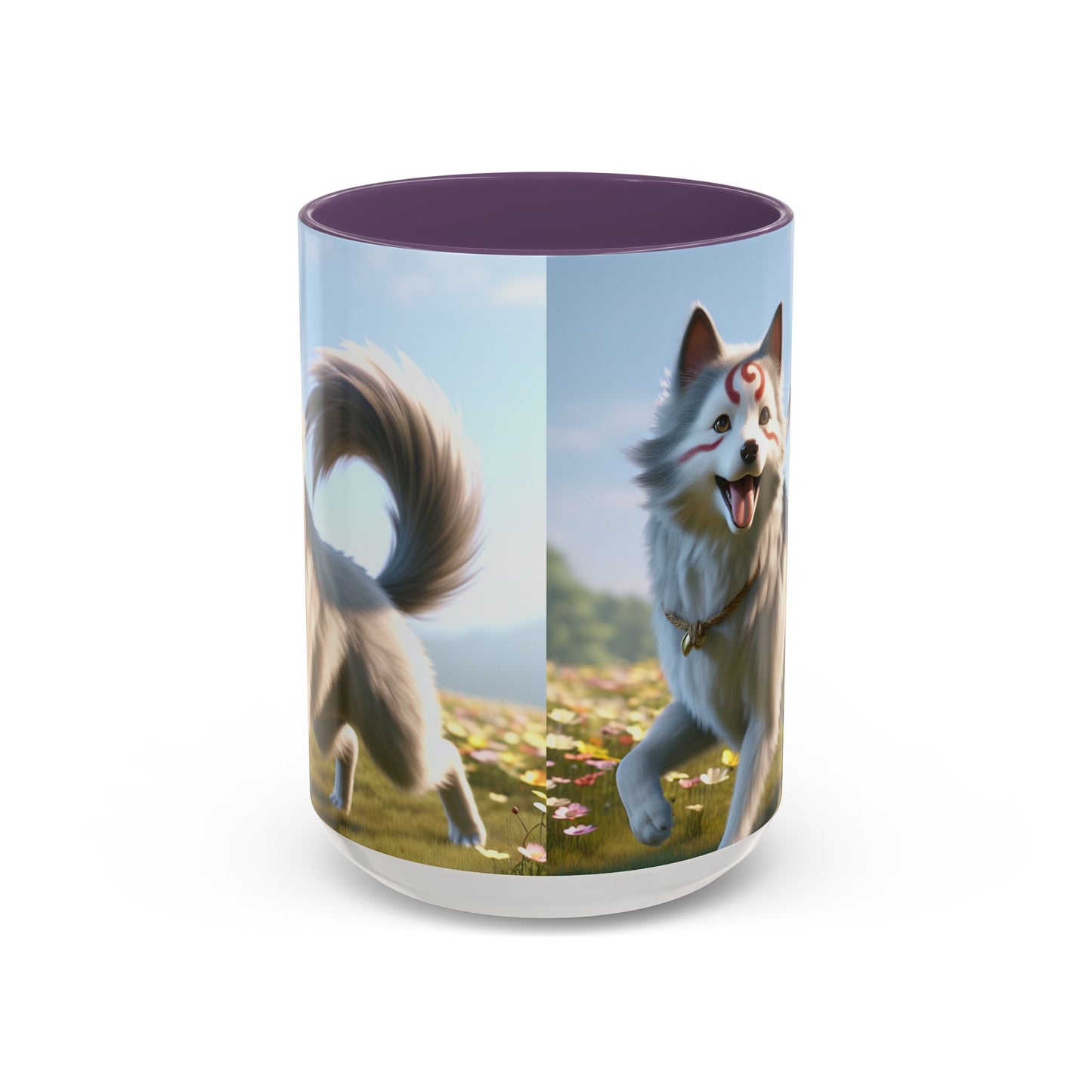 Cadabomb Okami Accent Coffee Mug - Perfect Gift for Dog Lovers