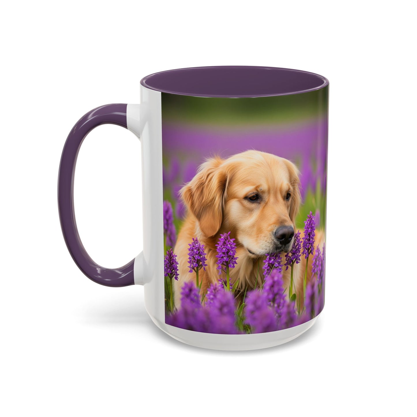 Golden Retriever Accent Coffee Mug - Perfect Gift for Dog Lovers