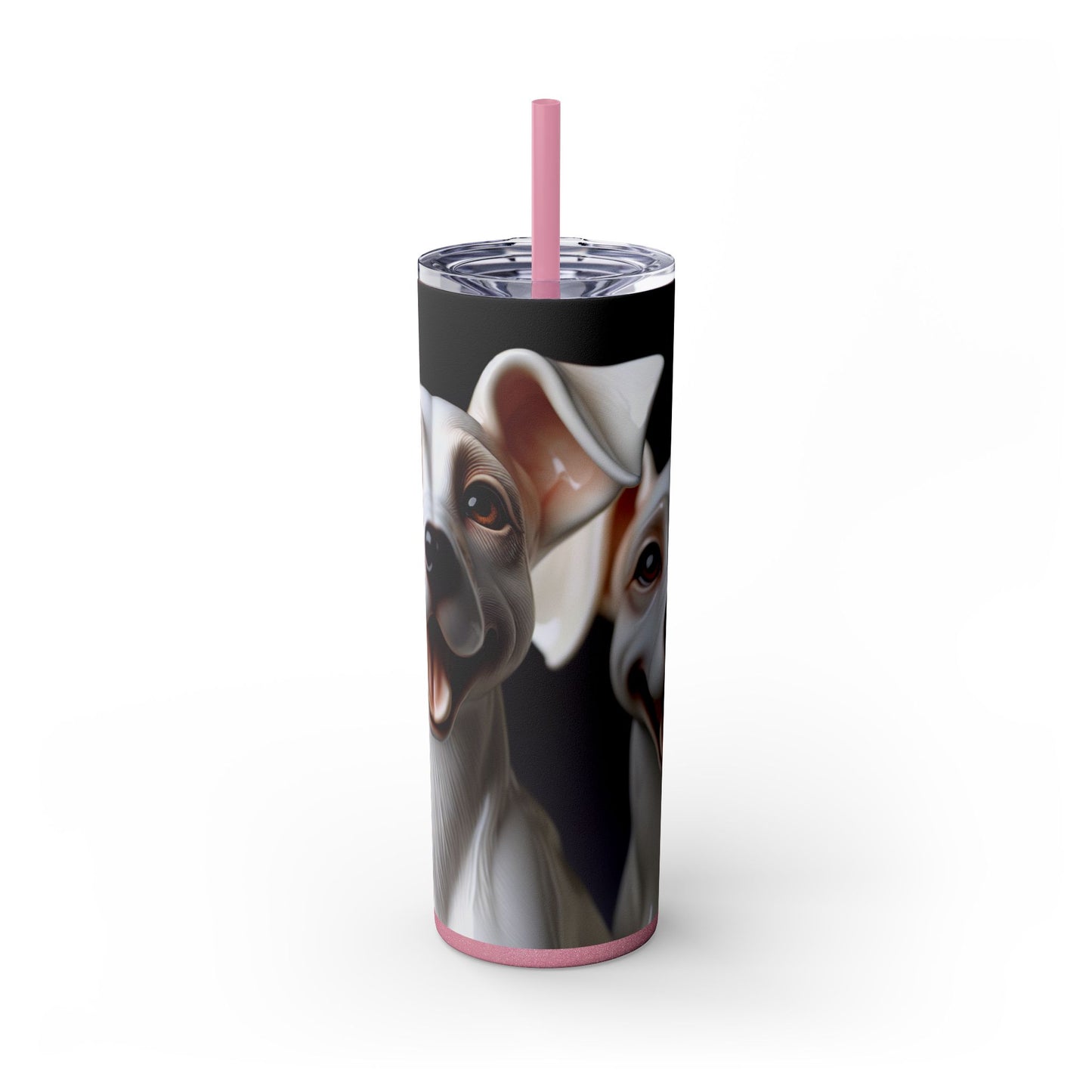 Porcelaine Tumbler with Straw, 20oz