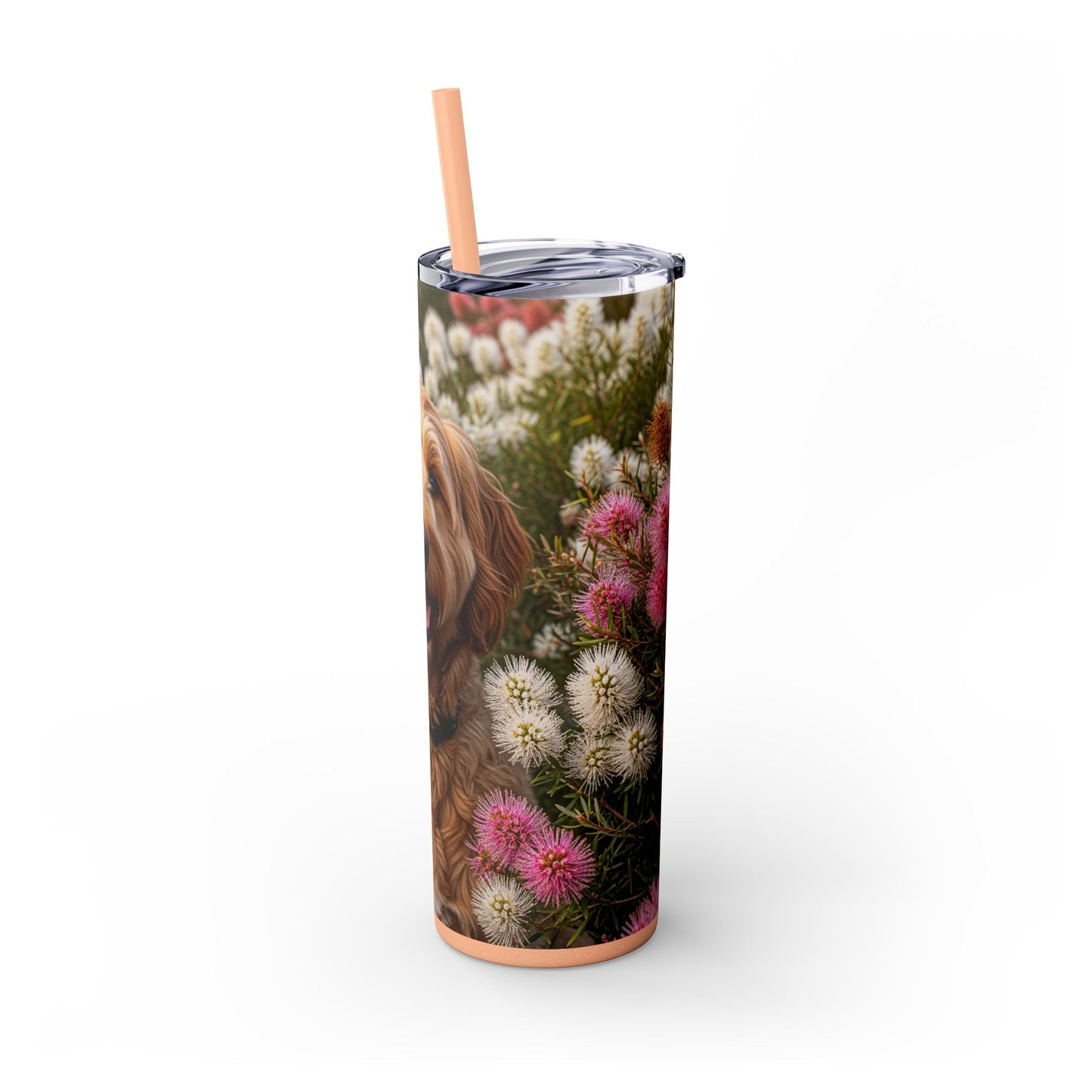 Goldendoodle Tumbler with Straw, 20oz