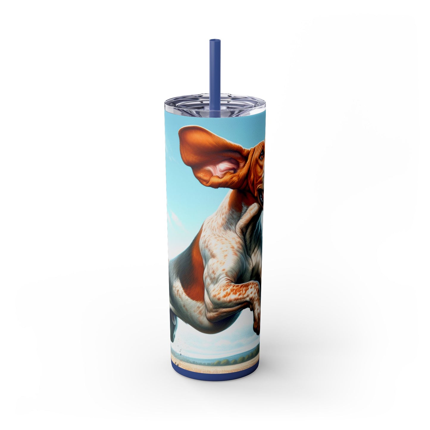 American English Coonhound Tumbler with Straw, 20oz