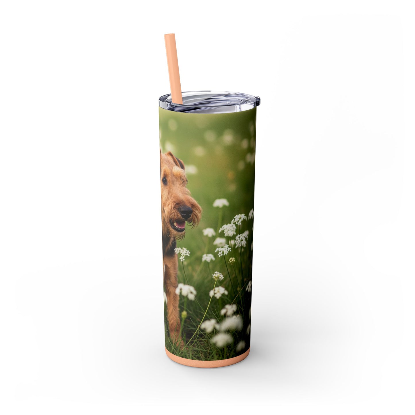 Lakeland Terrier Tumbler with Straw, 20oz