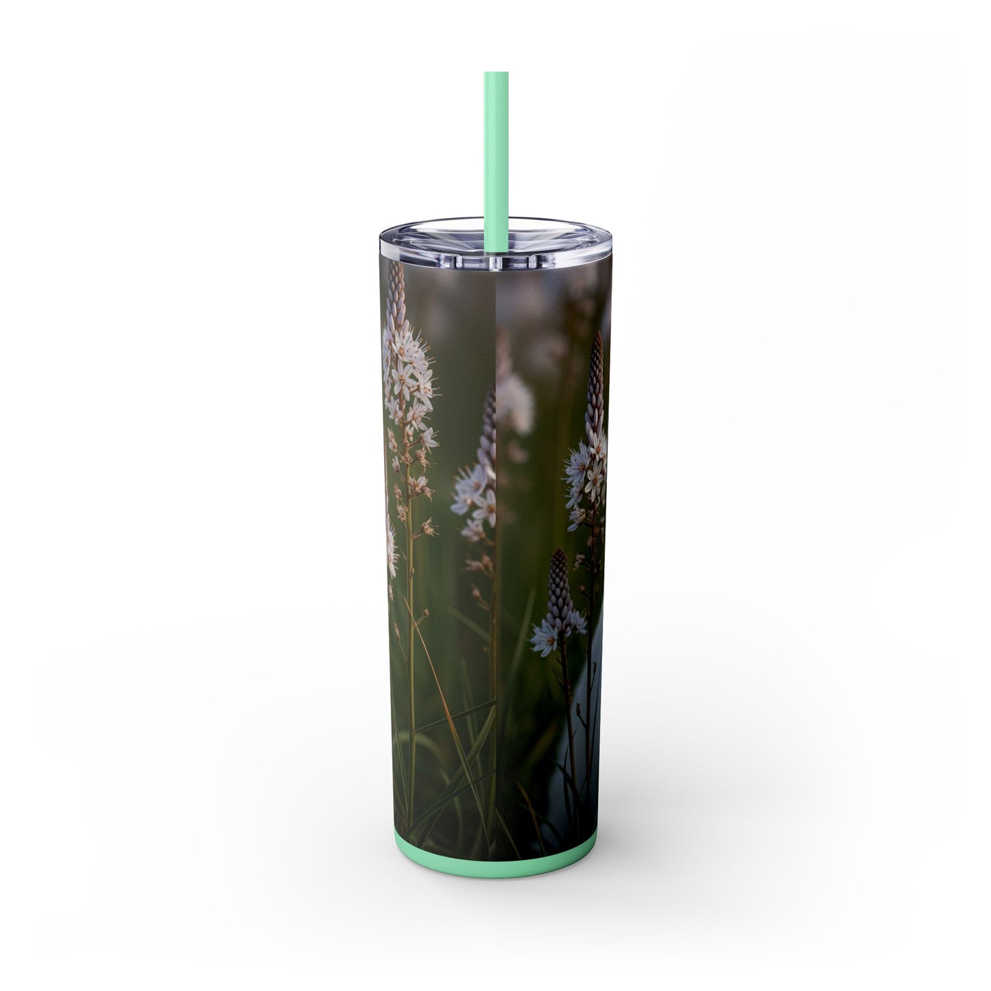 West Highland White Terrier Skinny Tumbler with Straw, 20oz