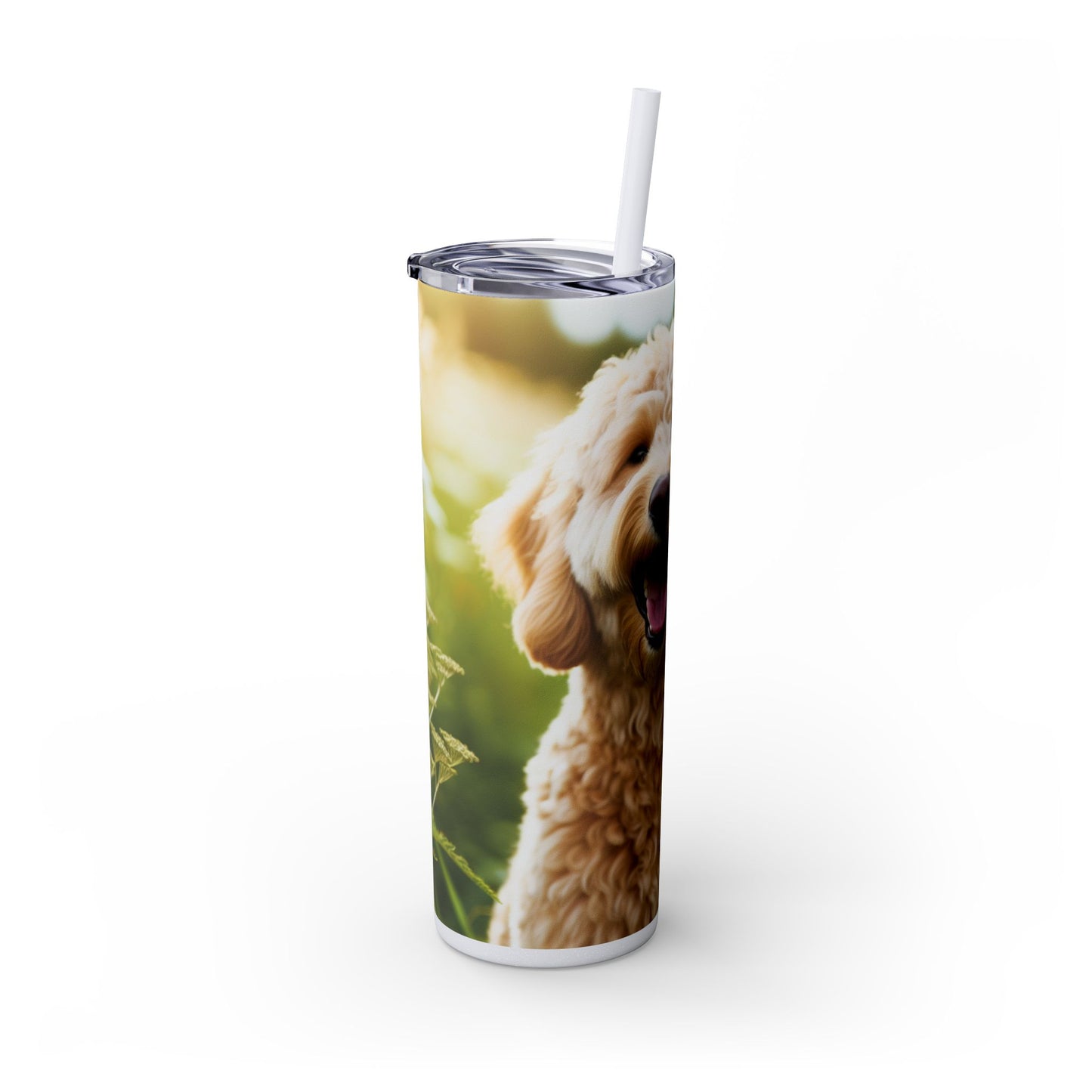 Labradoodle Tumbler with Straw, 20oz
