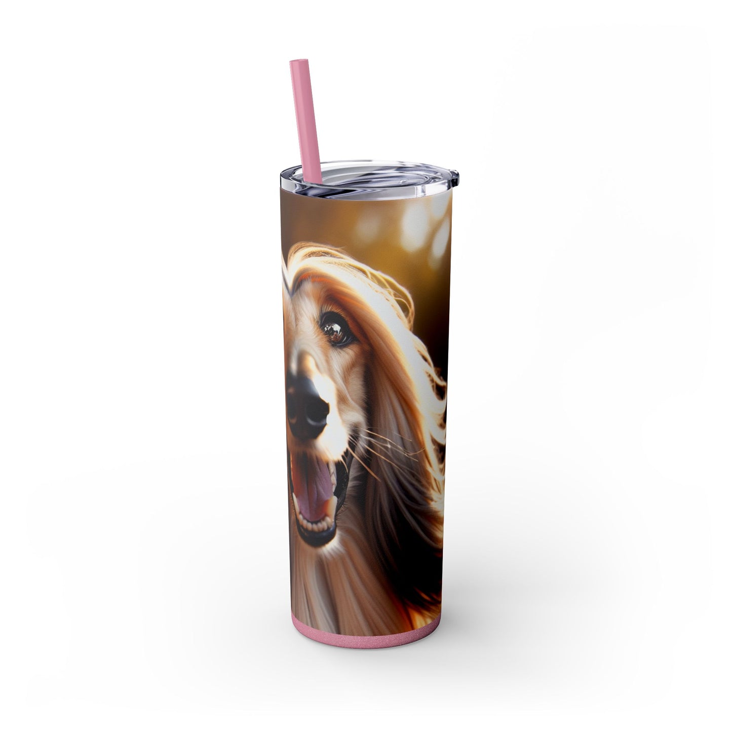 Afghan Hound Tumbler with Straw, 20oz